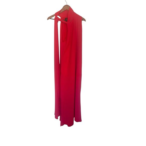 Black Halo Eve by Laurel Berman size Small Halter Neck Tie Floor Length Dress‎ - Picture 1 of 4